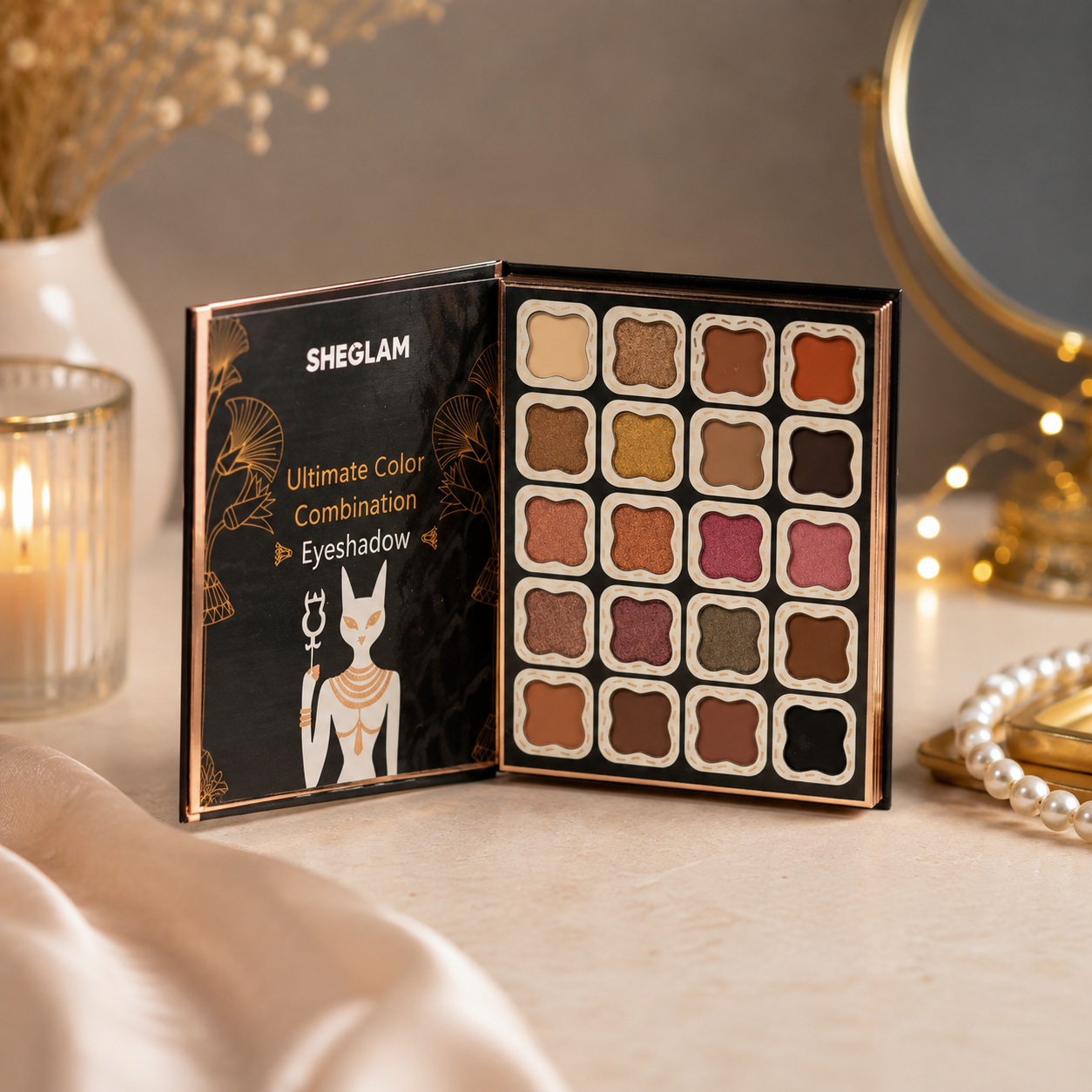 SHEGLAM 5-in-1 Makeup Book Palette – 5-Fold Beauty Kit