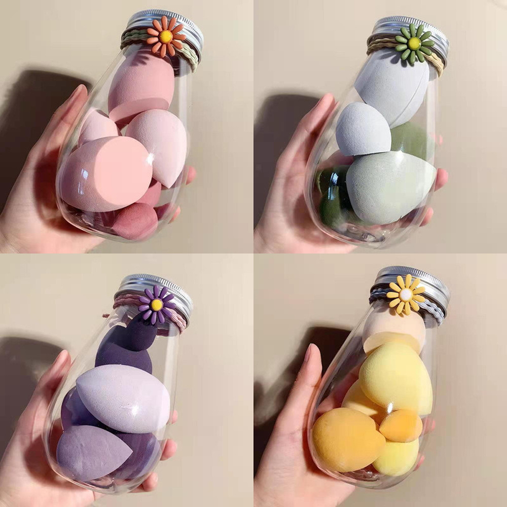 Cute Flower Makeup Sponge Beauty Blender Set