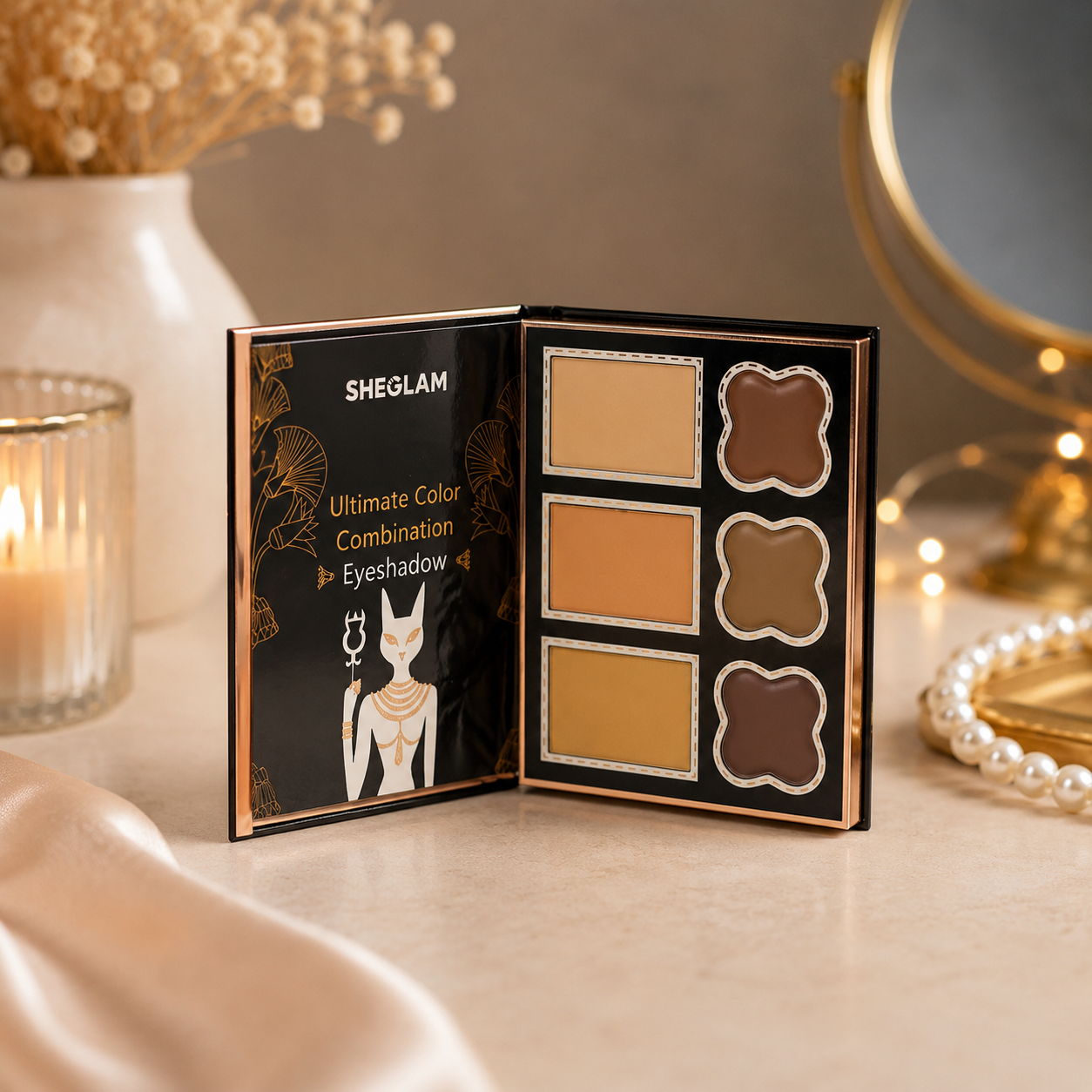 SHEGLAM 5-in-1 Makeup Book Palette – 5-Fold Beauty Kit